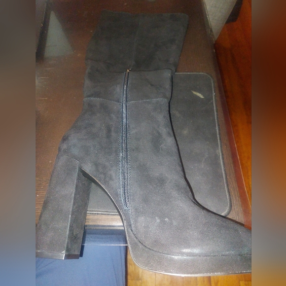 Steve Madden Women's Marcello Platfrom leather Suede Boots - Picture 3 of 8